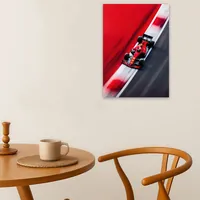 Постер болид Формулы 1 красного цвета — фото 4