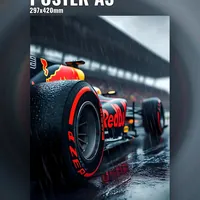 Постер гонки Формулы 1 на городской трассе — фото 1