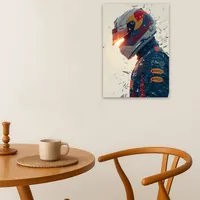 Постер гонщика Формулы 1 в шлеме с фирменным дизайном — фото 4