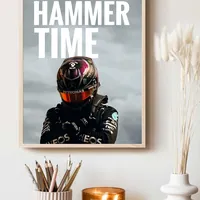 Постер гонщик Формулы 1 в шлеме It’s Hammer Time — фото 3
