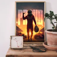 Постер колеса болида Формулы 1 желтый — фото 2