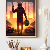 Постер колеса болида Формулы 1 желтый — фото 3