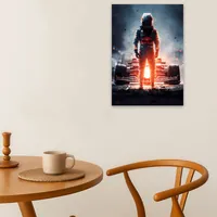 Постер пилота Формулы 1 рядом с болидом — фото 4