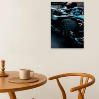 Постер пилота Формулы 1, голубой, интерьерный спортивный — фото 4