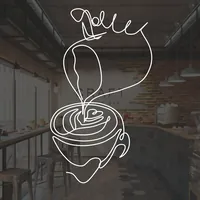 Наклейка питчер с капучино на авто — фото 3