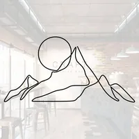 Наклейка Горы и солнце 100×15 см черный без фона — фото 2