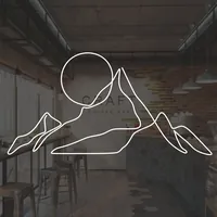 Наклейка с горами и солнцем для автомобиля — фото 3