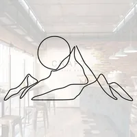 Наклейка Горы и солнце черная 49×25 см — фото 2