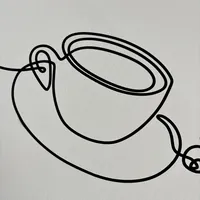 Наклейка чашка кофе и круассан виниловая без фона 49×17 см — фото 6