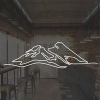 Наклейка Горы белая 49×14 см — фото 3