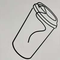 Наклейка стакан кофе с собой черная 30х49 см — фото 3