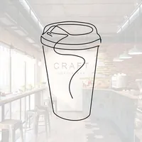 Наклейка стакан кофе с собой черная 30х49 см — фото 4