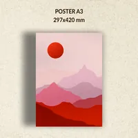 Красные горы, пустыня — неоновая вывеска Art Studio