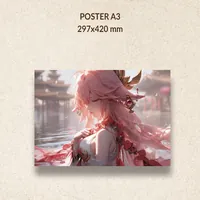 Аниме Genshin Impact Яэ Мика — неоновая вывеска Art Studio