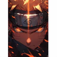 Постер Наруто с красными глазами 29x42 см интерьерный — фото 2