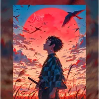 Клинок, рассекающий демонов — неоновая вывеска Art Studio