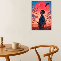 Постер Клинок, рассекающий демонов стиль фэнтези в интерьере — фото 5