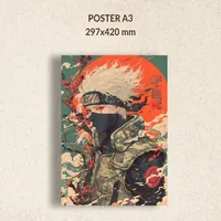 Постер Аниме Наруто Какаши взрослый арт — фото 1