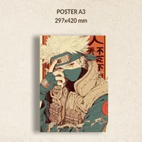 Аниме Наруто Какаши арт — неоновая вывеска Art Studio