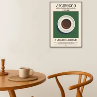 Постер Эспрессо 29x42 см кофейный интерьер — фото 5
