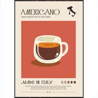 Постер Americano 29x42 см деревенский стиль — фото 2