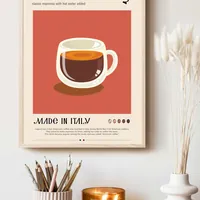 Постер Americano 29x42 см деревенский стиль — фото 5