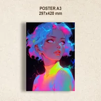 Аниме Неоновая девушка — неоновая вывеска Art Studio