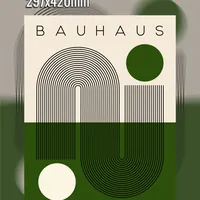 Bauhaus Геометрия и структура — неоновая вывеска Art Studio