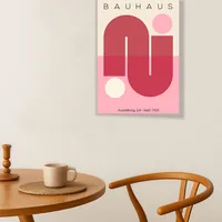 Постер Bauhaus Pink Современного Арта 29x42 — фото 4