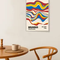 Постер Bauhaus Wave Абстрактная волна Визуальный ритм для интерьера — фото 2