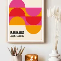 Bauhaus 1919 Абстрактный интерьерный постер современного дизайна — фото 4