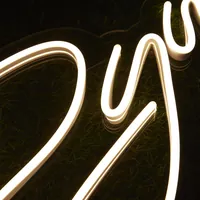 Неоновая вывеска «Душевно» на стену кафе — фото 4