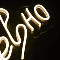 Неоновая вывеска «Душевно» на стену кафе — фото 5