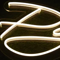 Неоновая вывеска «Душевно» на стену кафе — фото 6