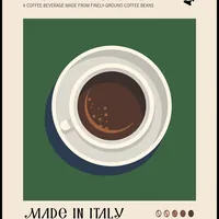 Набор интерьерных постеров А3 Espresso+Americano — фото 2