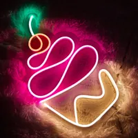 Неоновая вывеска Кекс Капкейк на стену — фото 4