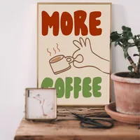 Постер More Coffee — кофейное искусство для интерьера — фото 2