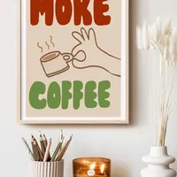Постер More Coffee — кофейное искусство для интерьера — фото 3