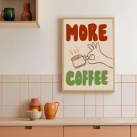 Постер More Coffee — кофейное искусство для интерьера — фото 4