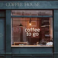 Наклейка Coffee To Go черная без рамки — фото 4