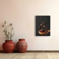 Постер с кофейными зернами 29x42 см для кухни, гостиной и ка — фото 2