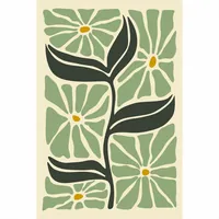 Постер с зелеными цветами 29×42 см — фото 2