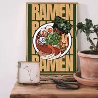 Постер лапша Рамен японский стиль для кухни — фото 3