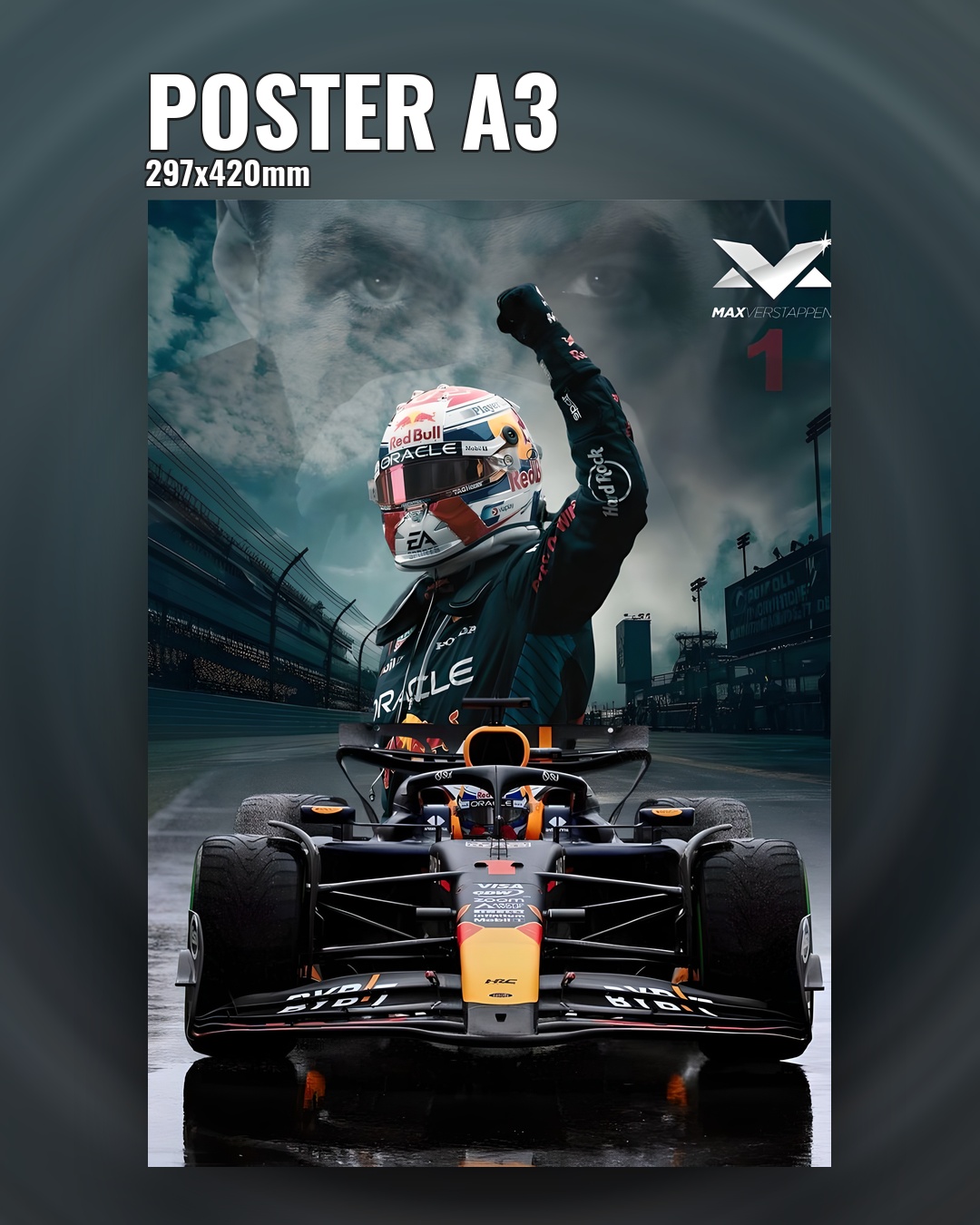 Постер пилот с кубком F1