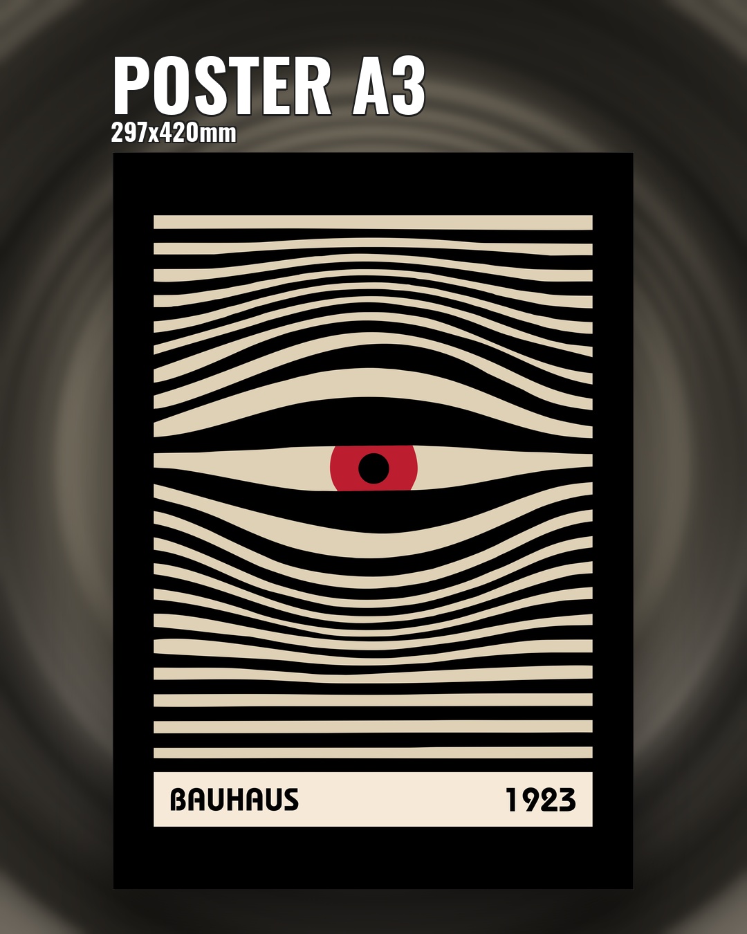 Абстрактный постер геометрия стиль Баухаус