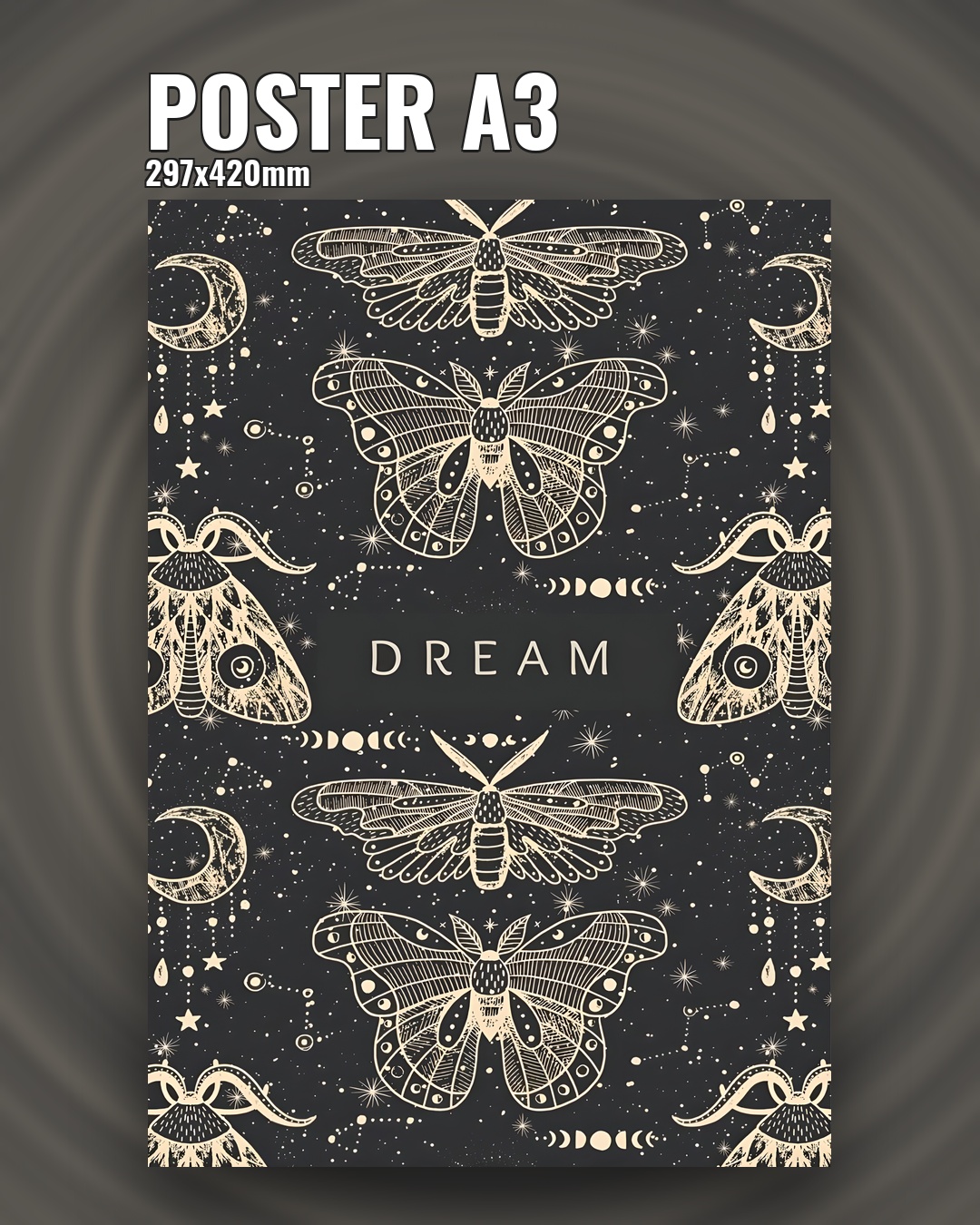 Астрологический постер бабочки интерьерный