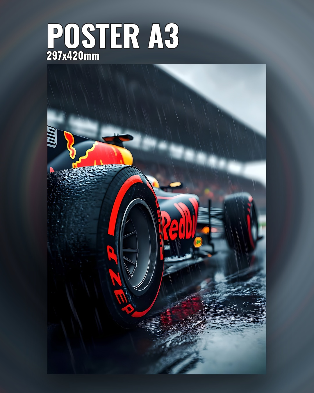 Постер гонки Формулы 1 на городской трассе