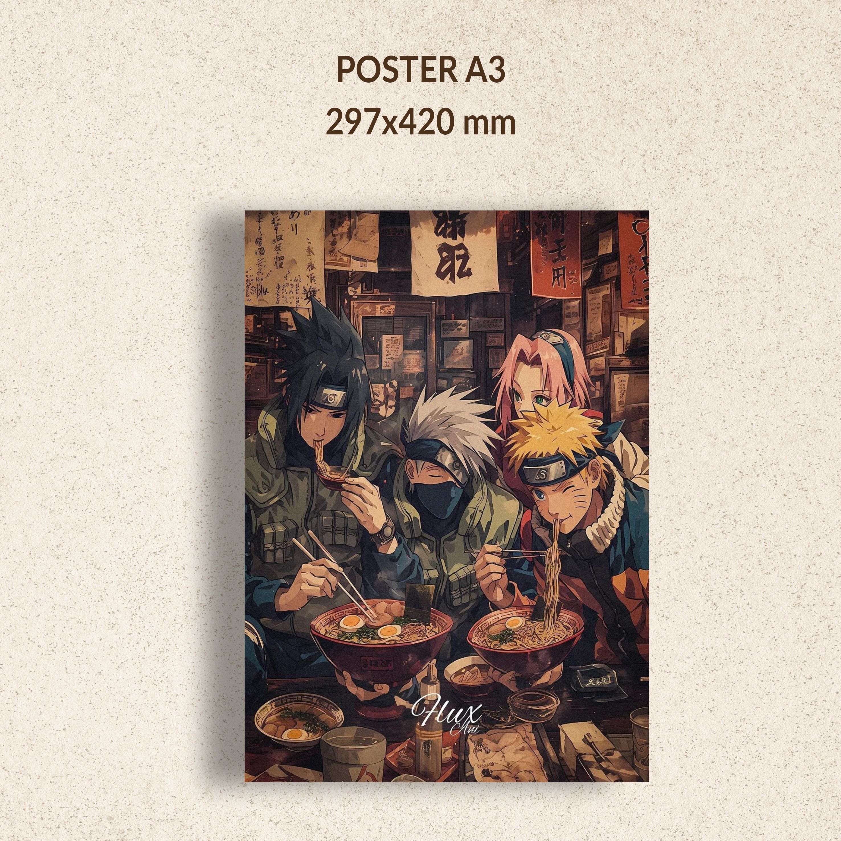 Постер Аниме Наруто лапшичная Ичираку