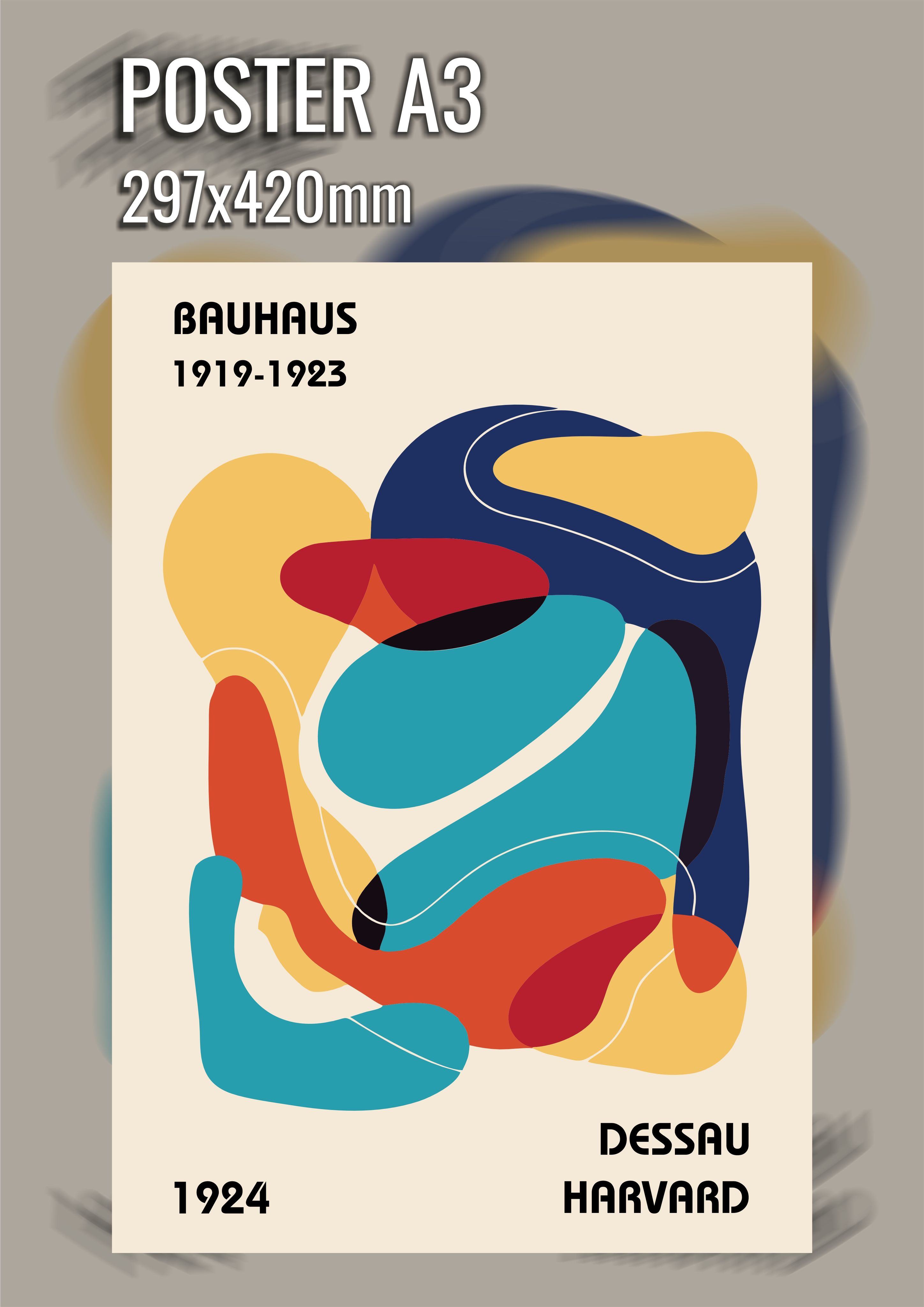 Постер А3 История и стиль Баухаус