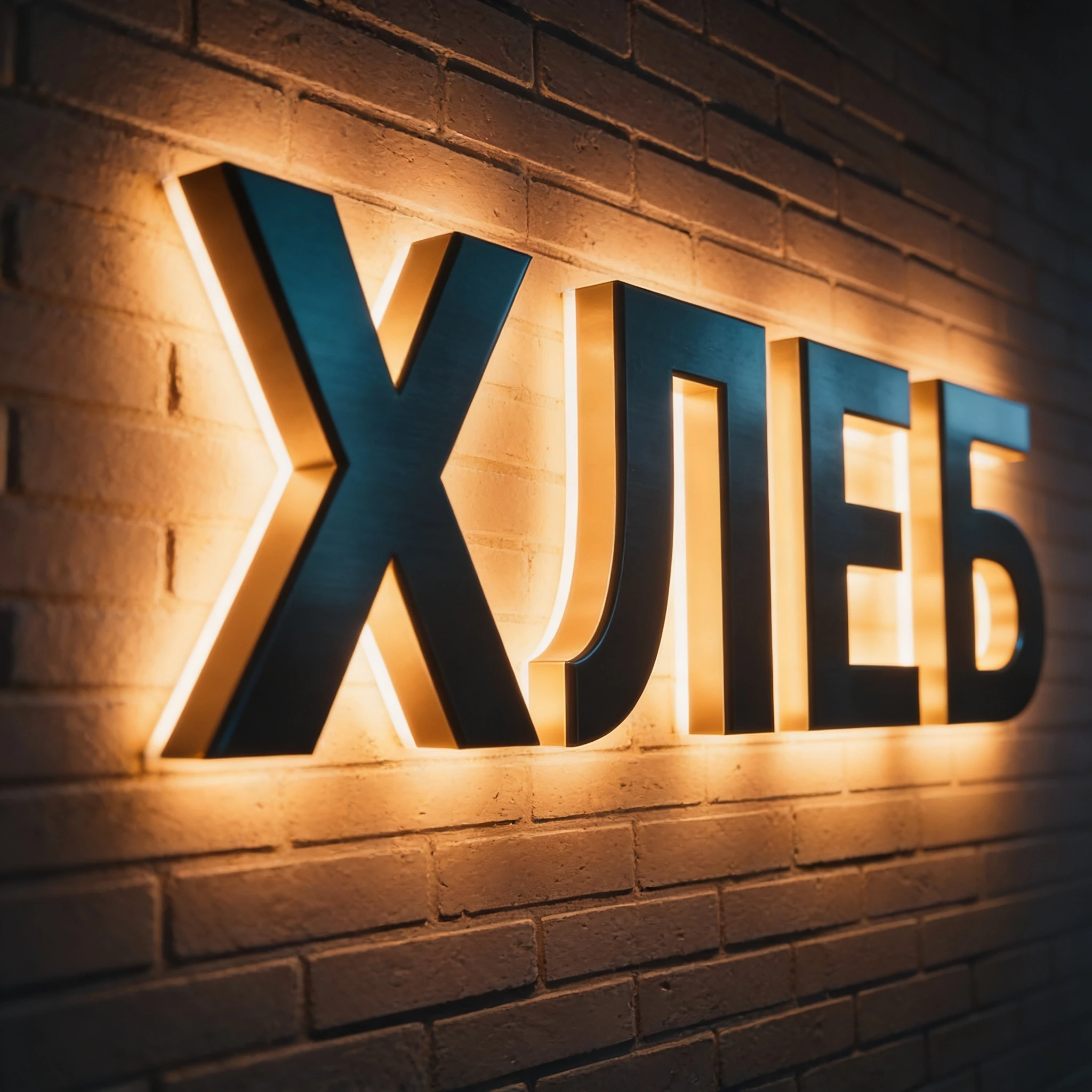 Псевдообъёмные буквы — плоские с эффектом объёма